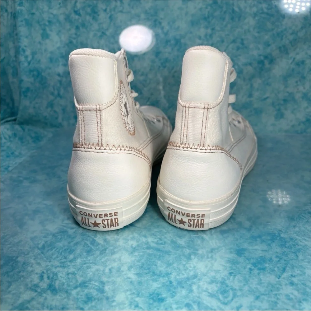 Converse Chuck Taylor CTAS Patchwork  Men’s White High Top Shoes Sneakers 8 - Picture 2 of 5